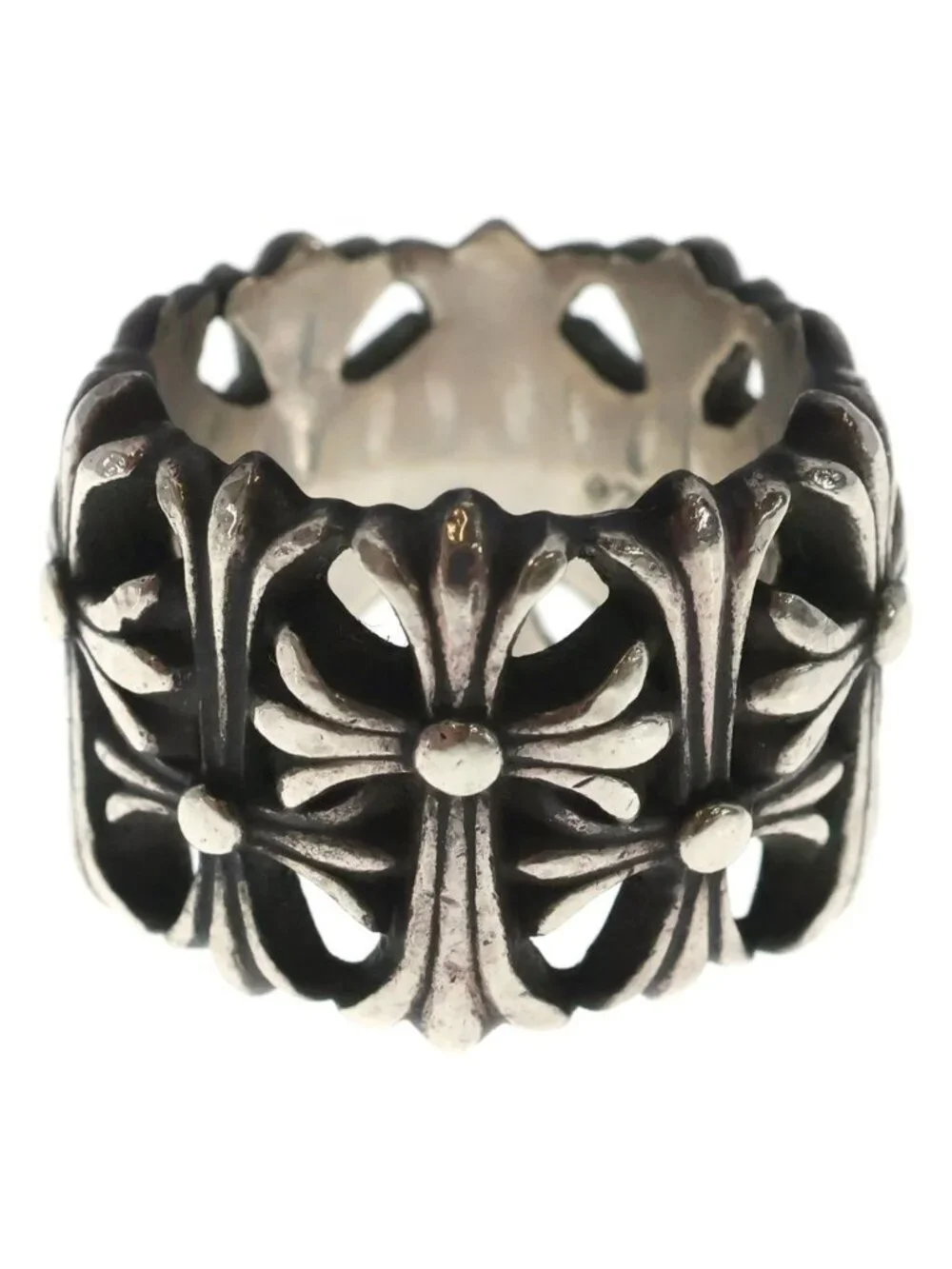 Chrome Hearts Cemetery Black Sling Silver